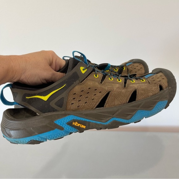 Hoka Men's Tor Trafa Shoe sandal Size 11 Vibram outdoor ruggedness support - Picture 15 of 16